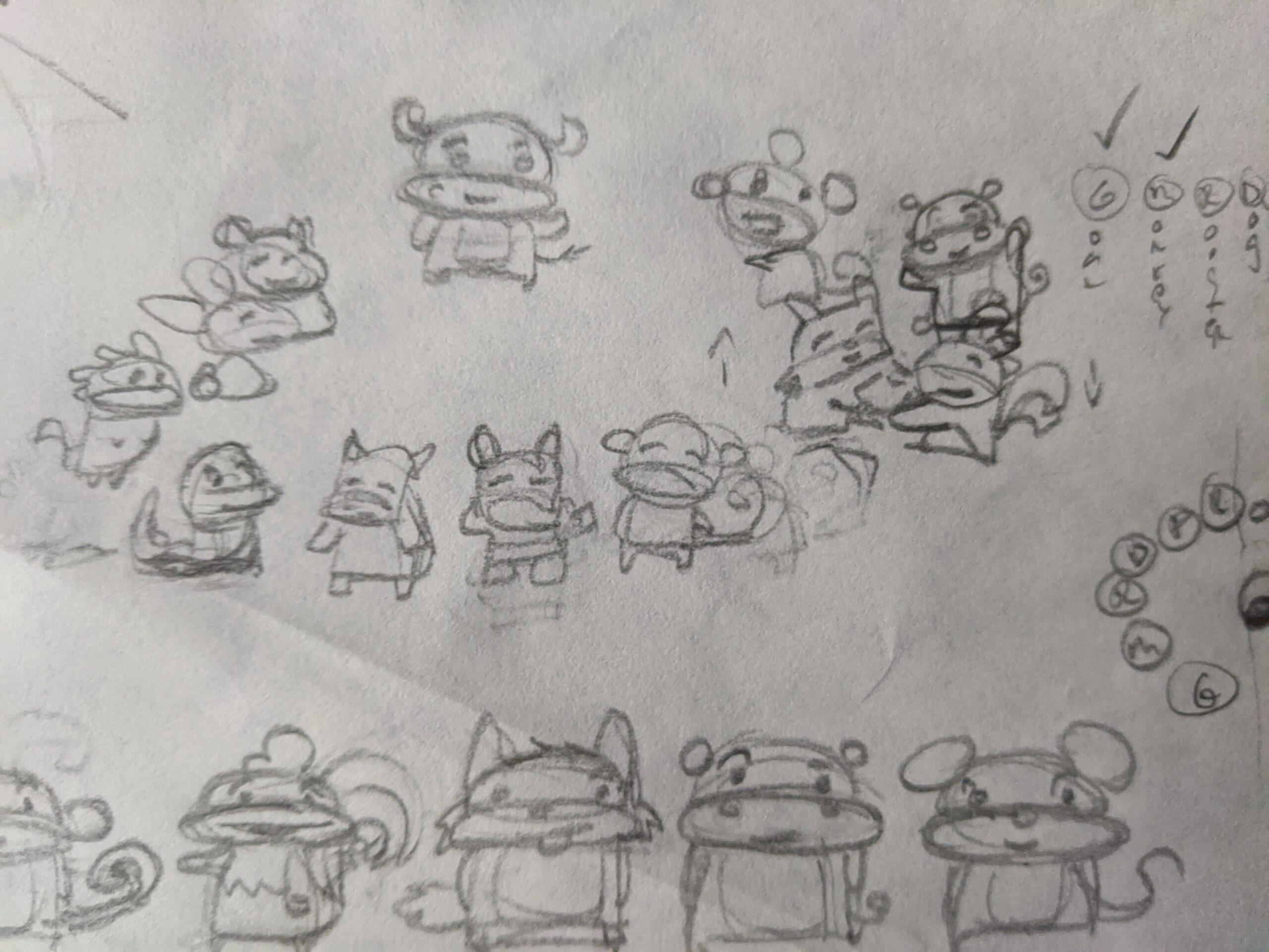 NYBuddies character sketches